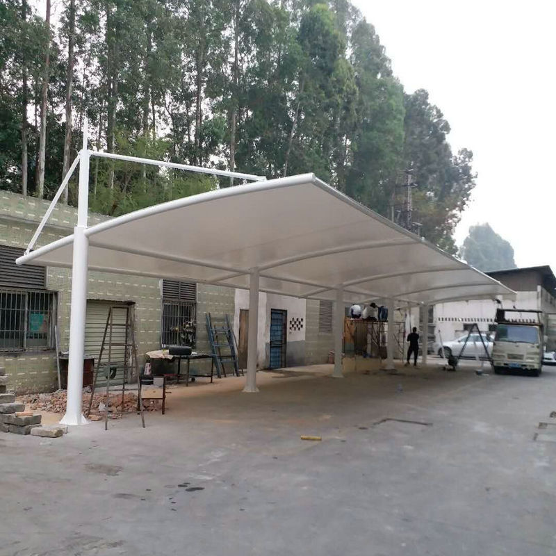 膜結(jié)構(gòu)車棚的設(shè)計與施工 從景觀棚到工廠車棚的全面解析