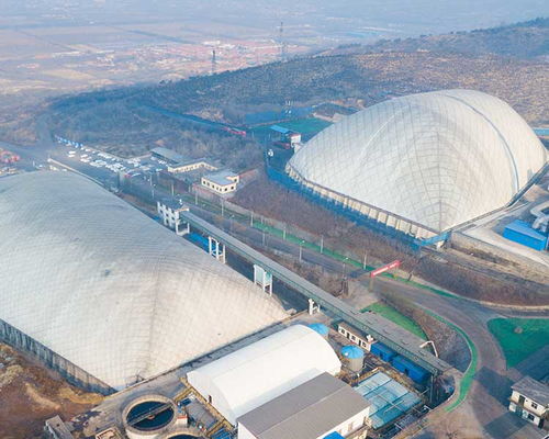 清露金華節能科技 山東鋼廠環保氣膜結構工程設計、施工與高清應用解析